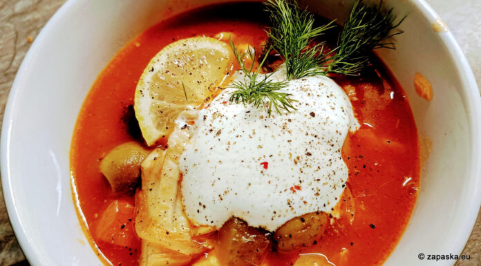 Solianka rybna – wersja czysta, wschodnia, głęboka jak step